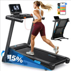T35 Foldable Treadmill with 15% Auto Incline