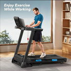 T35 Foldable Treadmill with 15% Auto Incline