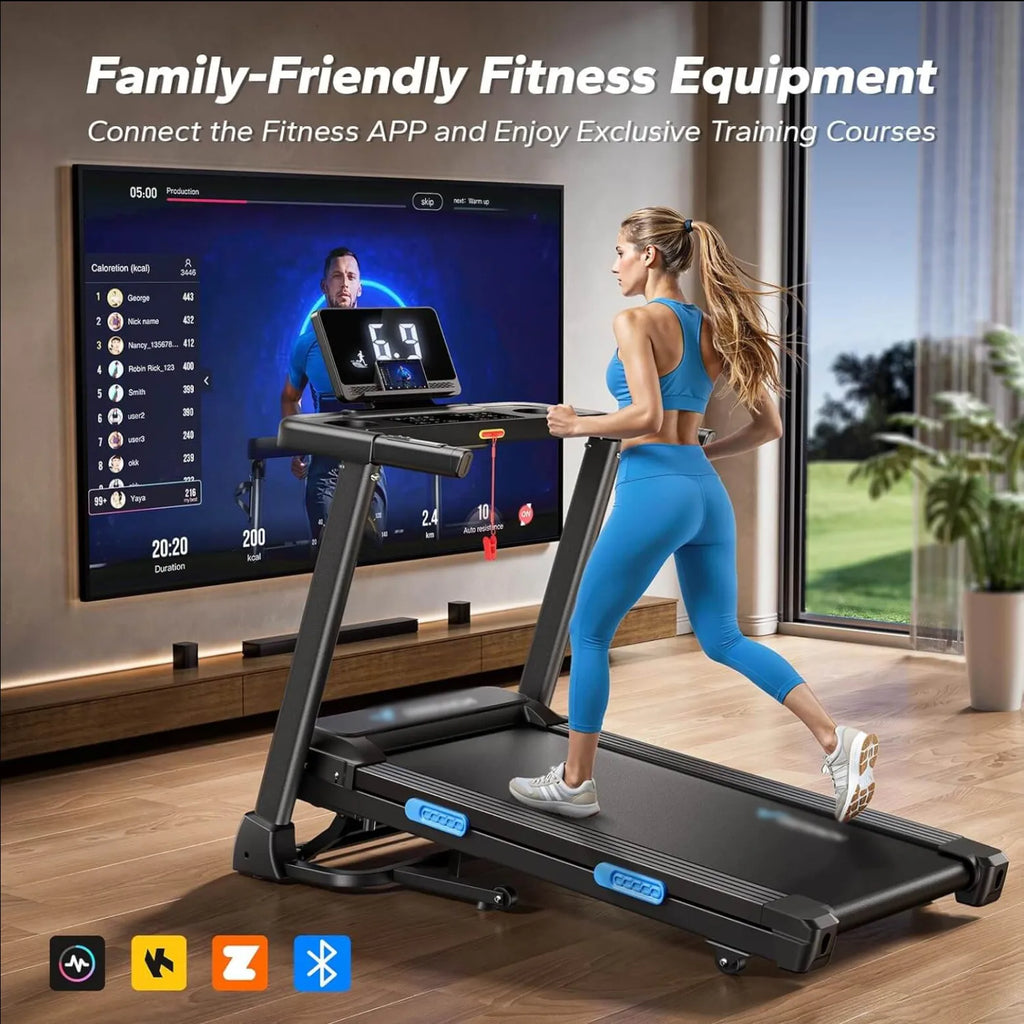 T35 Foldable Treadmill with 15% Auto Incline